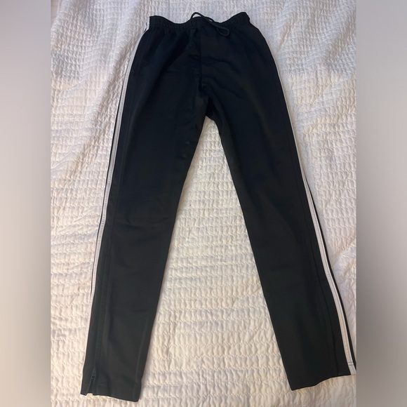 Adidas Men’s Track Pants White/Black - Picture 2 of 4